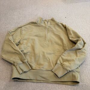 MATE the Label Olive Half-Zip Sweatshirt